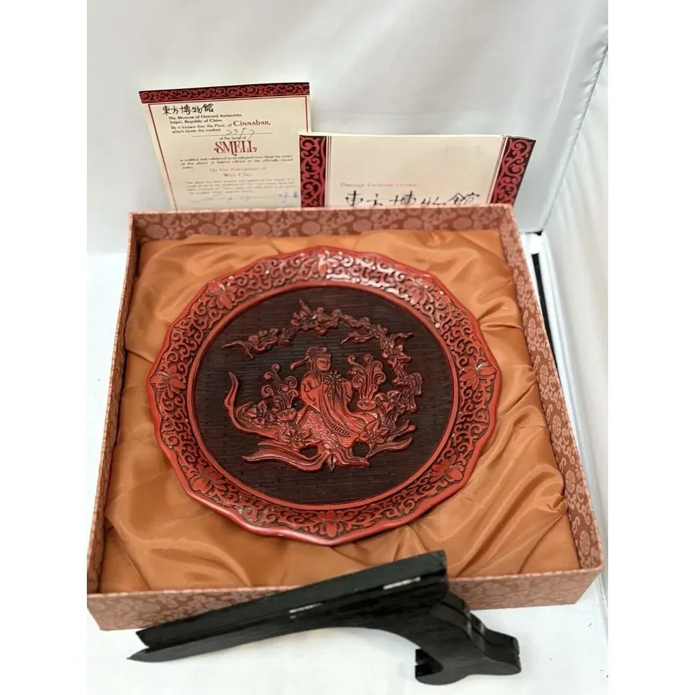 Five Perceptions of Weo Cho Plate‎ Sense of Smell Decorative Plate Vintage